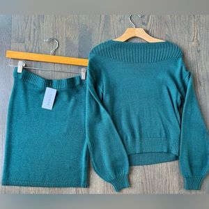 Guess top with matching skirt (skirt new with tags )